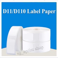Niimbot D11/D110 Label Thermal Printer White Label Paper Roll Waterproof
