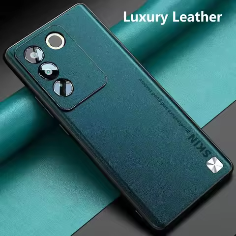 Cover For Vivo V27 Pro Case Luxury Leather Phone Case For Vivo V27 V27E V27Pro 5G Stylish Funda TPU 