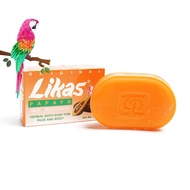 【Free shipping】 Likas Papaya Skin Whitening Lightening Moisturizing Soap 135g For Body Or Face Clean