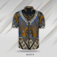 KATUN Exclusive HK3 men's short-sleeved plain cotton batik cloth