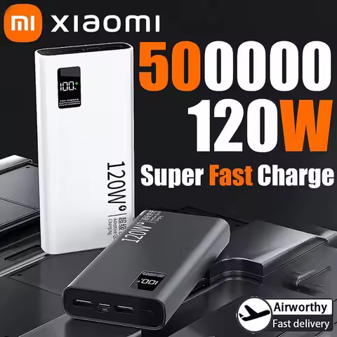 Xiaomi 500000mAh Power Bank High Capacity PowerBank 120W Fast Charging Portable External Battery Cha