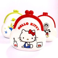 日本 三麗鷗 kitty / 迪士尼 三眼怪＆米奇 造型口金包陶磁存錢筒