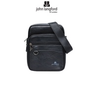 JOHN LANGFORD Men's Sling Bag / Synthetic Leather / Black / JLC197P5