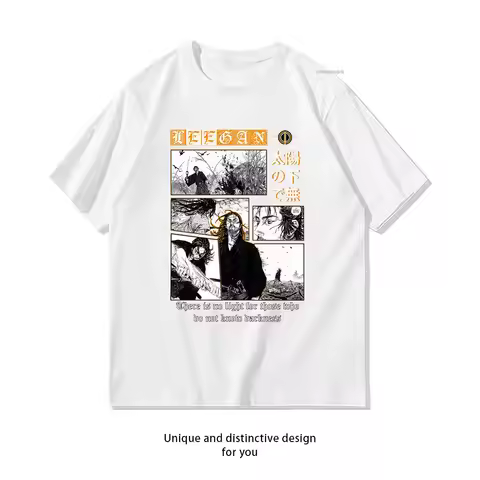 Musashi Miyamoto Vagabond samurai Classic T-Shirt woman man Casual cotton Anime graphic t shirts boy