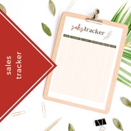 A5 Sales Tracker Monthly Record Sales Sheet | Monthly Daily Sales Tracker