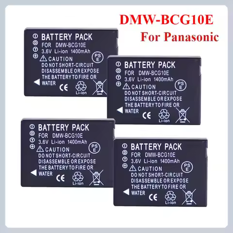 DMW-BCG10 1400mAh 3.6V Battery For Panasonic Lumix DMC-TZ10 DMC-TZ18 DMC-ZS1 ZR3 ZS3 ZS5 ZS7 ZS20 DM