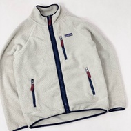 Patagonia เสื้อคาร์ดิแกนผ้าขนสัตว์ขนแกะคอตั้งหลวมซิปแจ็คเก็ตเสื้อแจ็คเก็ตกันหนาวสำหรับผู้ชายและผู้หญ