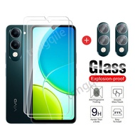 4 in 1 Screen Protector For Vivo Y04 Y04s VivoY04 Y 04 04s 4G 2025 Clear View Tempered Glass Camera 