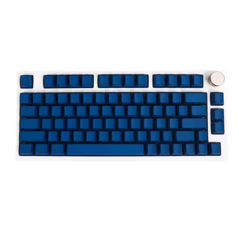 133 Keys Prussian Blue Keycaps for Mechanical Keyboard Side Print PBT Double Shot OEM Height Backlit
