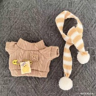 For Love and Deepspace 10cm doll outfit clothes With scarf sitting party series doll Christmas decor