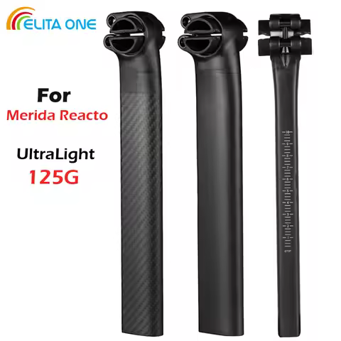 【High-Performance Carbon Seatpost】ELITAONE UltraLight 125g Carbon Road Bike Seatpost, 5mm Offset for