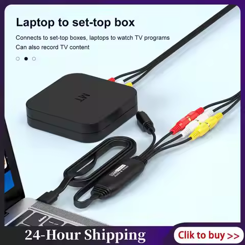Video Capture Card SB2.0 VHS To DVD Converter Convert Analog Video To Digital Audio Video Game Recor