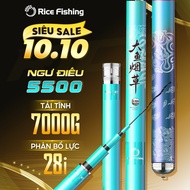 Ngu Dieu 5500 RICEFISHING fishing rod specializes in hunting large fish with good fish retention lin