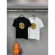 VS 2026 Spring Summer Men's Short-Sleeved T-Shirt Medusa Ten Thousand Needle Embroidery Swarovski Cr