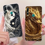 For Huawei Y9 Prime 2019 Case P Smart Z Luxury Dragon Cartoon Cover Soft Slim Silicone Clear Phone C