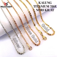 6,6 Promo Kalung Rantai Mci Titanium Stainless 316L Anti Karat Pria