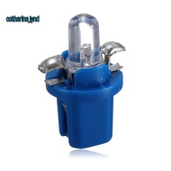 10Pcs LED Bulb Meter Dash B8-5D T5 Lamp with Holder Blue Tuning Auto Car Light