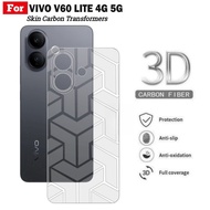 Vivo V60 Lite 4G 5G Carbon Skin Garskin Transfromers Anti-Fungus Back Protector for Mobile Phones hp