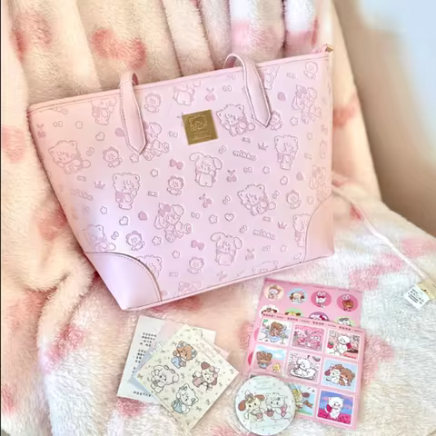 Kawaii Mikko Tote Bag Handheld Bags Versatile Large Capacity Shoulder Bag Women Mikko High Quality S