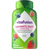 Vitafusion Women’s Sugar Free Daily Multivitamin 90 Gummy Supplement, Keto Diet Friendly Adult Vitam