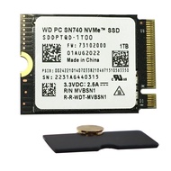 Western Digital 1TB PC SN740 M.2 2230 SSD with M.2 2230 to 2242 Extension Board
