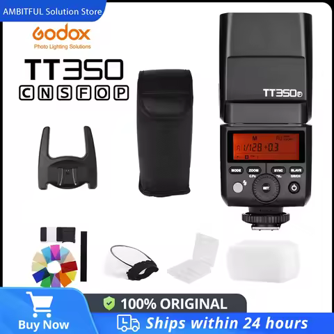 Godox TT350C TT350N TT350S TT350F TT350O TTL HSS 1/8000s Speedlight Flash with X1T Transmitter for C