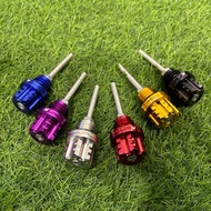 UNIVERSAL ENGINE OIL LEVEL 4T OIL CAP OIL MINYAK DIPSTICK NUT MAGNETIC CNC ALUMINUM ALLOY DECORATION