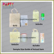 § ❁ ◴ 10pcs Local Abaca Bag / Sinamay Bag  / Native Abaca Gift Bag/ Local Abaca Souvenir Bag