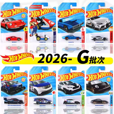Hot Wheels Diecast Alloy Car Model Ferrari Sports Car Porsche 911 Honda Odyssey Mario Kart Ford Must