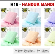 H -16 Handuk Microfiber Polos Ukuran Besar 70 x 140 cm / Handuk Mandi