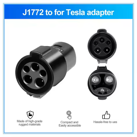 Electric Vehicle EV Adapter for Type 1 to TESLA Convertor J1772 to Tesla EV Charger Connector for El