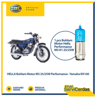 Bohlam Motor Hella Yamaha RX100 M5 12V 25/25W P15d-25-1 4500K Performance - Lampu Motor