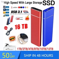 ◈❃ High-Speed Portable SSD 16TB Solid State Hard Disk 2TB High Capacity Storage Device External Hard Drive for Laptop/Desktop/Phone