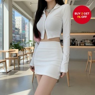 Women's High-Waist Pencil Skirt Shorts - Slimming Summer Office Wear, Work Essentials