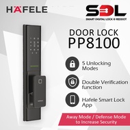 Hafele Digital Door Lock PP8100 | Fingerprint | Card | Password | Key | Silent Mode | Installation | 3 Years Warranty