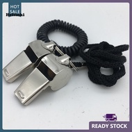 HLS Sports Whistle with Lanyard Super Loud Sports Whistle Super Loud Stainless Steel Referee Whistle with Lanyard Lightweight Anti-rust Sports Training Whistle for Outdoor