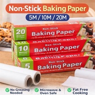 5/10/20M Baking Paper Baking Paper Barbecue Double-sided Silicone Oil Paper Parchment Bakery