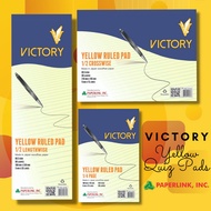 Victory Yellow Ruled Quiz Pad 60.5gsm 90Leaves (Sold Per Pad)