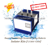 Dual Battery Isolator 12-36V-120 AMPS with 3poles isolate 2 batteries