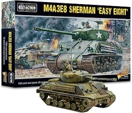 Warlord Games M4A3E8 Sherman Easy Eight - 1:56 / 28mm Plastic Scale Model Tank for Bolt Action Highl