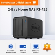 TERRAMASTER F2-425 2-Bay NAS Storage - Intel X86 Quad-Core CPUแรม4GB2.5GbE LANเครือข่ายที่แนบมาที่เก