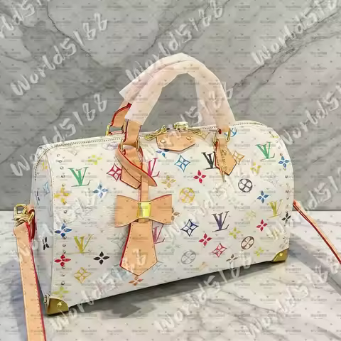 Luxury Handbag Colorful flower Takashi Murakami Designer Bag 10A Womens Mens Shoulder Carryalls Shel