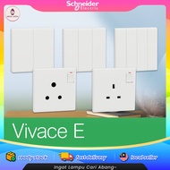 Schneider Affle Plus Series White switches & Sockets Plug Suis Lampu Rumah Plug Socket Wall Plug