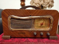 古董 PHILCO 原木真空管收音機
