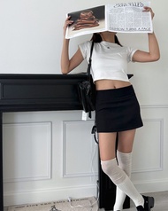 KINDARARE — Cassie up town girl skirt (กระโปรงทรงเอ มีซับกางเกง พร้อมส่ง)