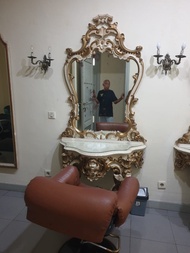 Kursi Dan Meja Hias Kayu Jati Dijual 1 Set Bekas Terhematt