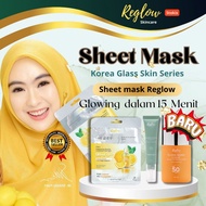 HITAM Reglow skincare Korean Glass Skin brightening facial mask removes black spots