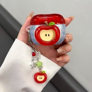 For Airpods 4 Fruit 3D Cute Earpods Case for Airpods 1 2 3 Pro 2 Wireless Earphone Cover Charging Bo
