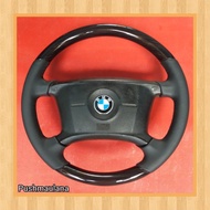 Tt Steering Wheel BMW e36 airbag black wood piano - original BMW e36 airbag steering wheel