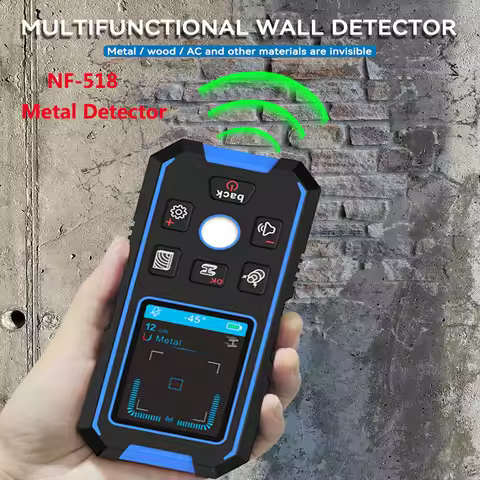 Noyafa Nf-518 Metal Detector Wall Detector with LCD HD Display for Finding Underground Cables Wood A